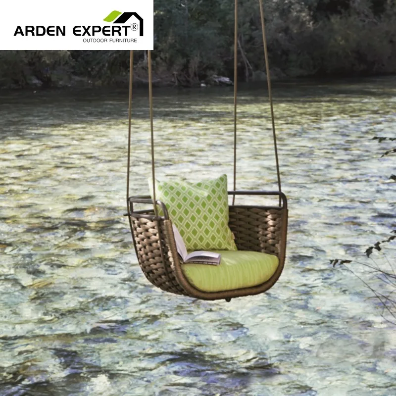 Hotel Hanging Pods Outdoor Rope Hanging Chair Rattan Swing Egg Chairs