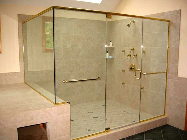 Manufacture Framed Shower Enclosure 8/10mm Tempered Glass Bathroom Door Shower Room Automatic Sliding Glass Shower Cabin