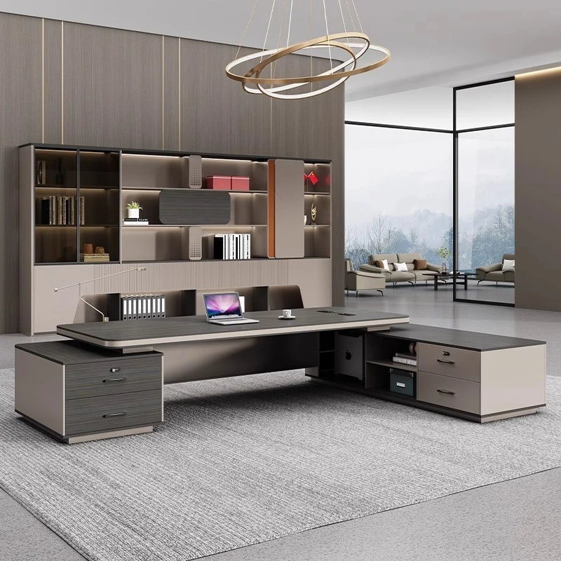 Youtai Factory Direct Modern Luxury Multifunction Executive Office Desk Ceo Boss Office Furniture
