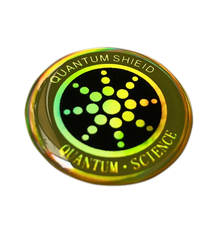 Opp bag quantum science shield EMF protection stickers negation ion scalar energy chip mobile phone anti radiation sticker