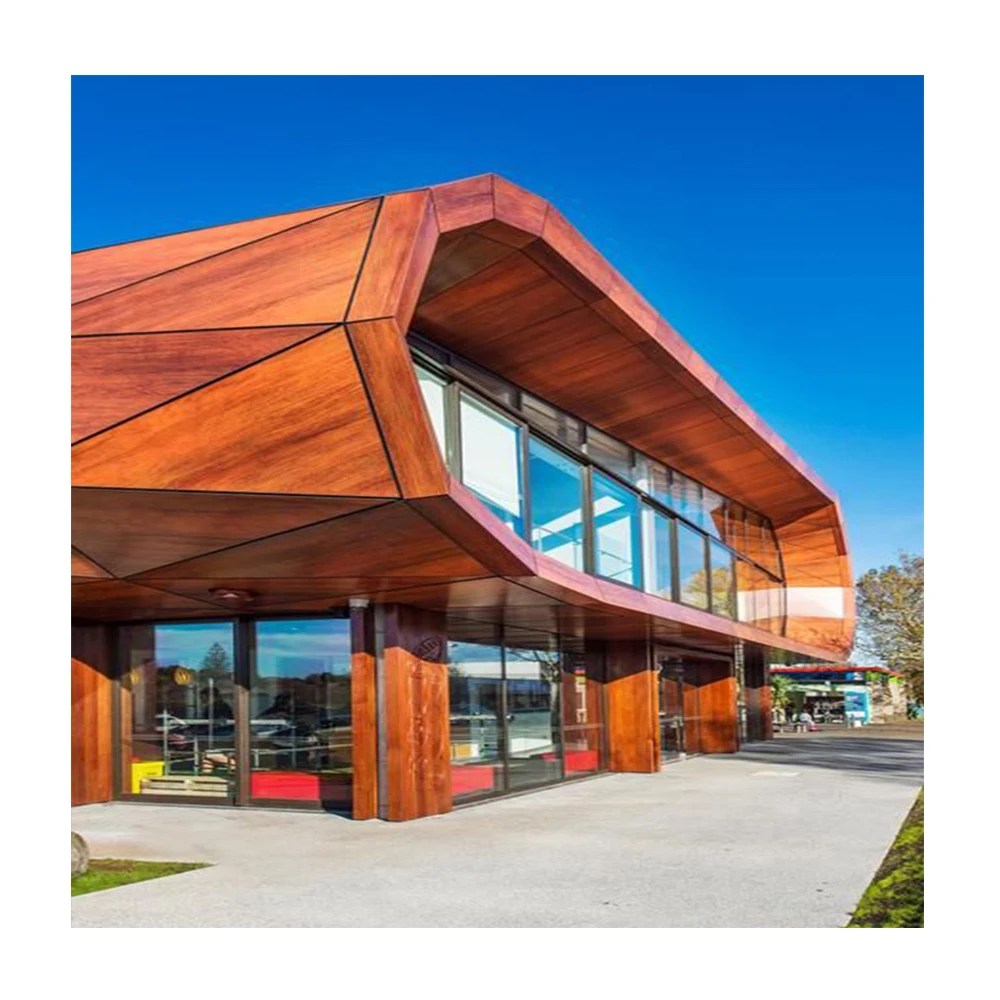 Window Curtain Panels Decorative Laser Cutting Metal Curtain Wall Panels Wood Plastic Composite Sheet ACP