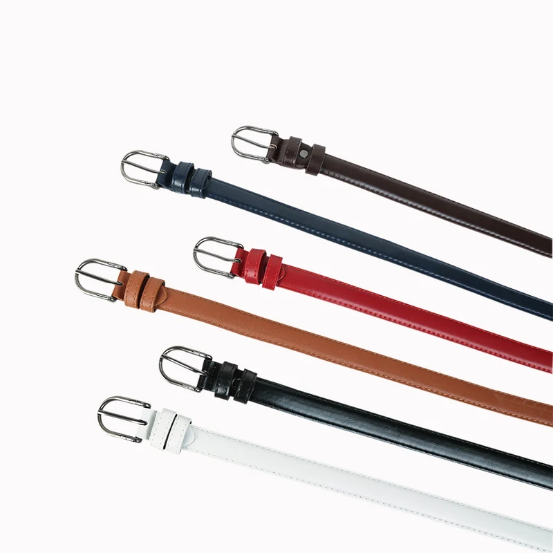Wholesale Ladies High Quality  Fashion PU Leather Pin Buckle Belt for Women