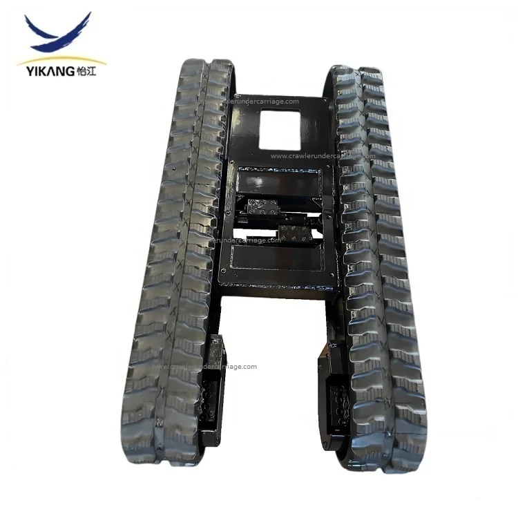 Factory custom multifunctional spider lift hydraulic driver crawler steel rubber tracked undercarriage chassis for crane parts
