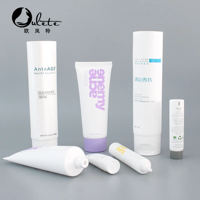 
empty soft plastic tubes cosmetic hand cream packaging tubes 