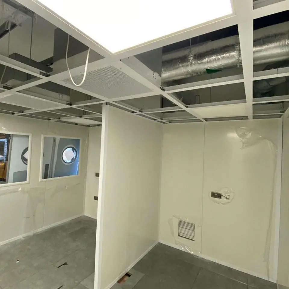 Class 100-100000 clean Room Manufacturer GMP Standard Modular Cleanroom project Supplier for Electronics Industry