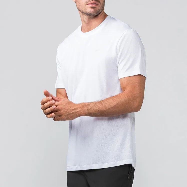 Mens Short Sleeve Sport T Shirt Quick Dry Running T-Shirt Breathable Fitness Shirt Tops Gym Training Outdoor Clothes For Men