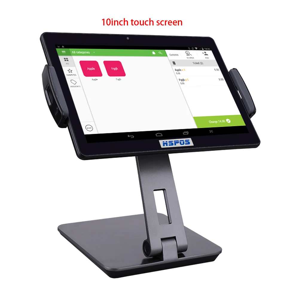 Wholesale New Android 10 inch black tablet pos system cash register retail touch screen point of sale system