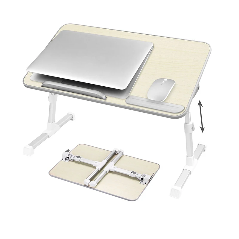 
New Version Large Space Adjustable Breakfast Tray Portable Table for Laptop 