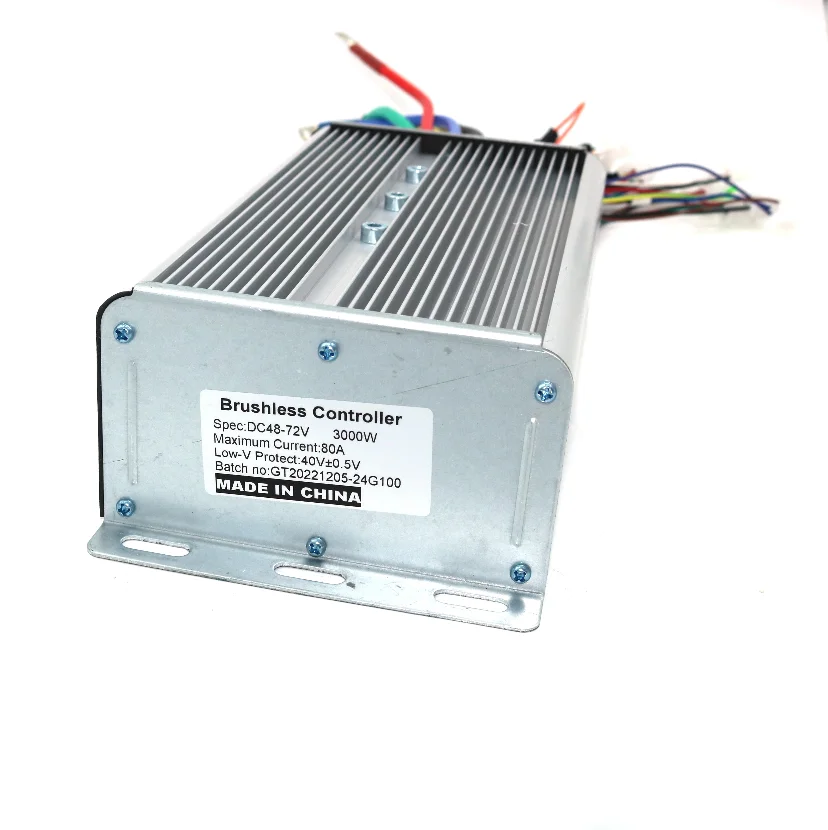 GREENTIME 24 MOSFET 48-72 В 3000 Вт 80Amax контроллер BLDC-K двигателя Бесщеточный Регулятор скорости датчик и без датчика