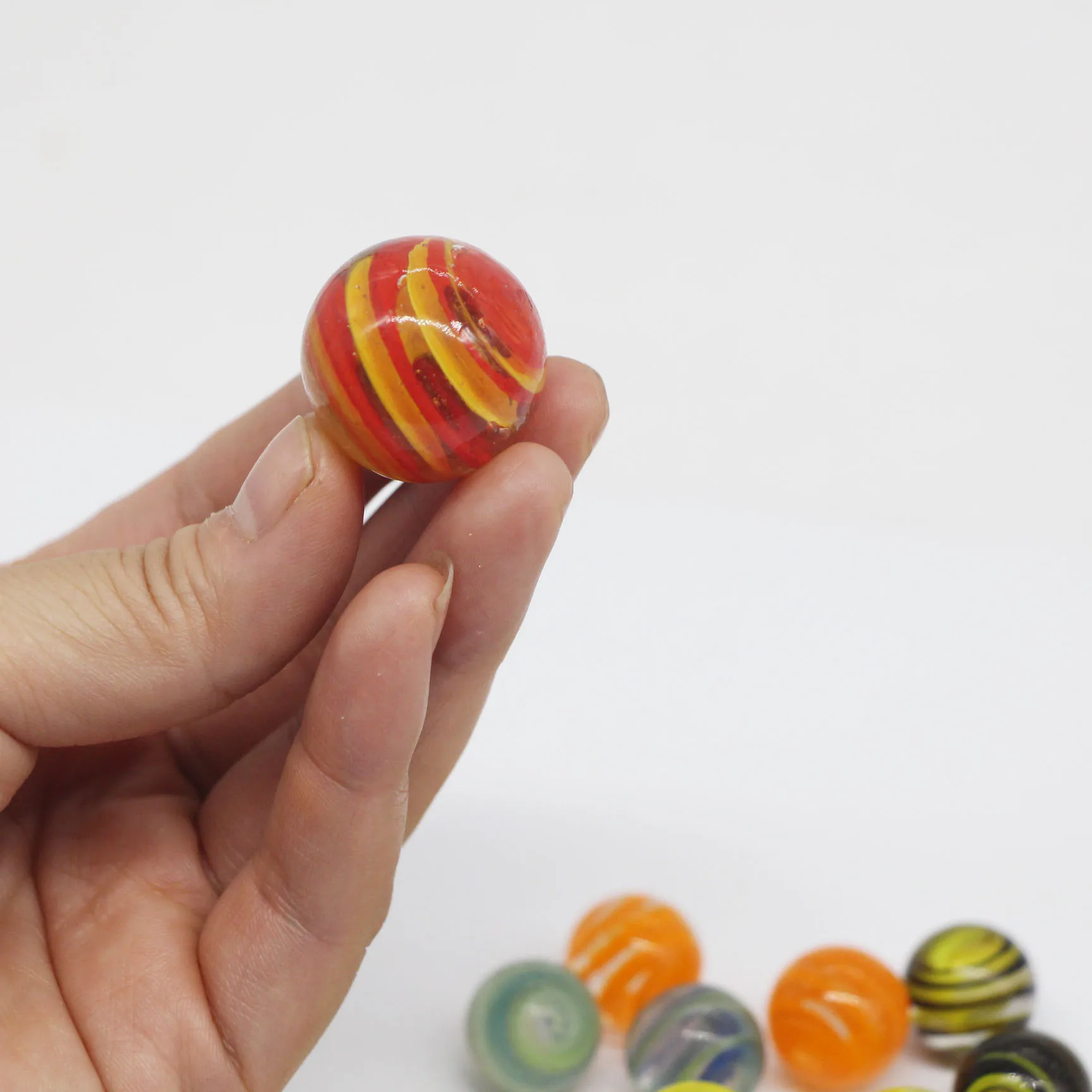 
16mm handmade lampwork glass marbles glass ball children toy mix color 