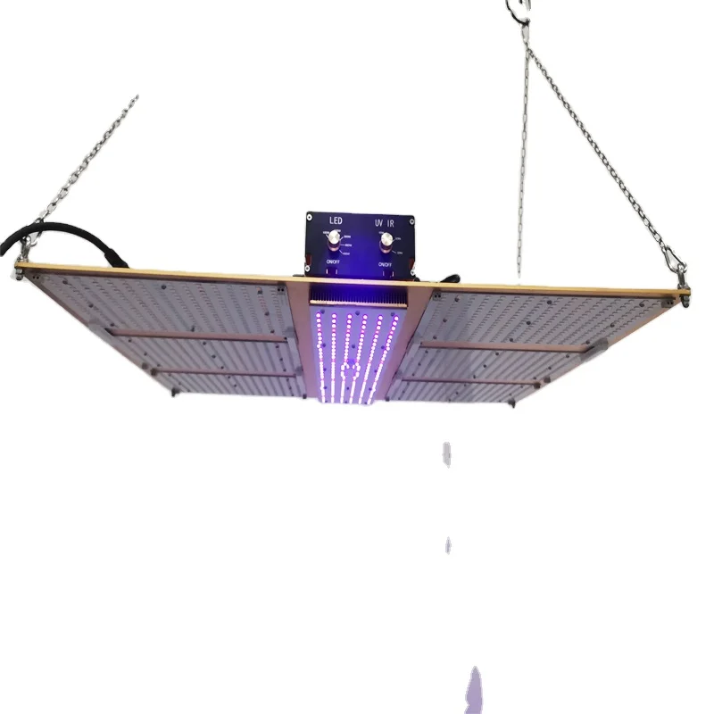 Adjustable Full Spectrum Double Switch LED Grow Light Powerful Heat Sink for Indoor Plants Veg and Flower