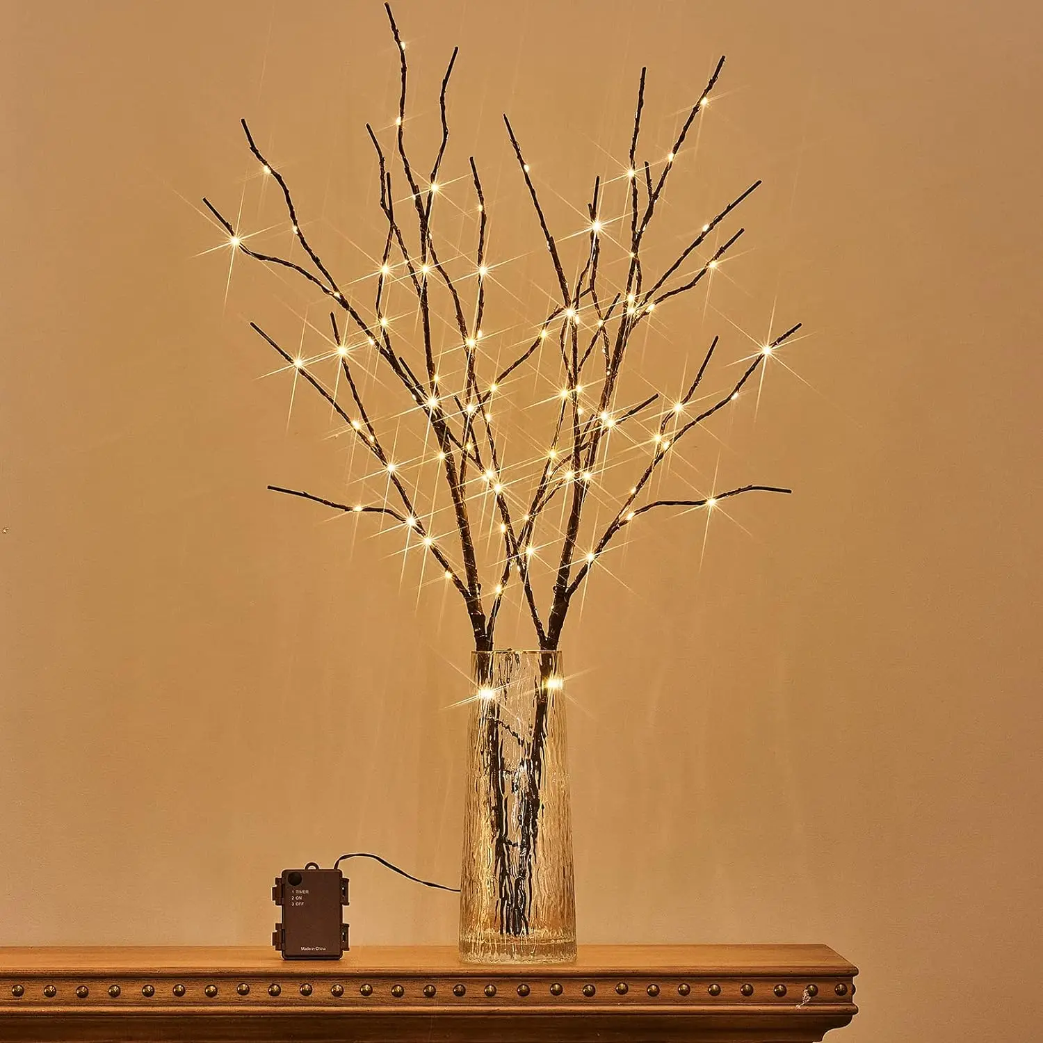 Tsinye Lighted Willow Branches  with Fairy Lights For Indoor Outdoor Christmas Room Wedding Decoration Home Bedroom