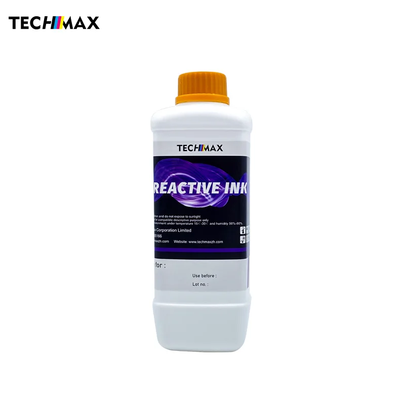 High purity reactive textile digital printing ink 8 color water based reactive dye ink pretrement liquid reactive ink for cotton
