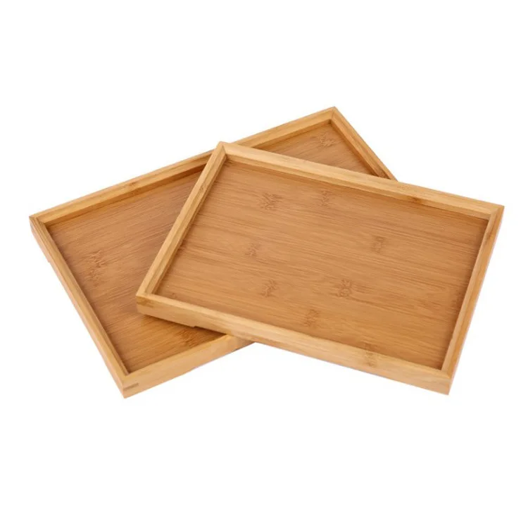 JYP027 Wholesale Plain Bamboo Tea Fruit Tray Serving Tray for Hotel Restaurant