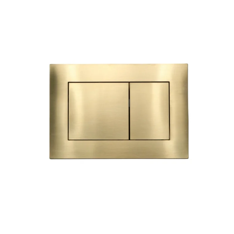 Wholesale New Arrival ABS Square bathroom top flush plate toilet push button gold