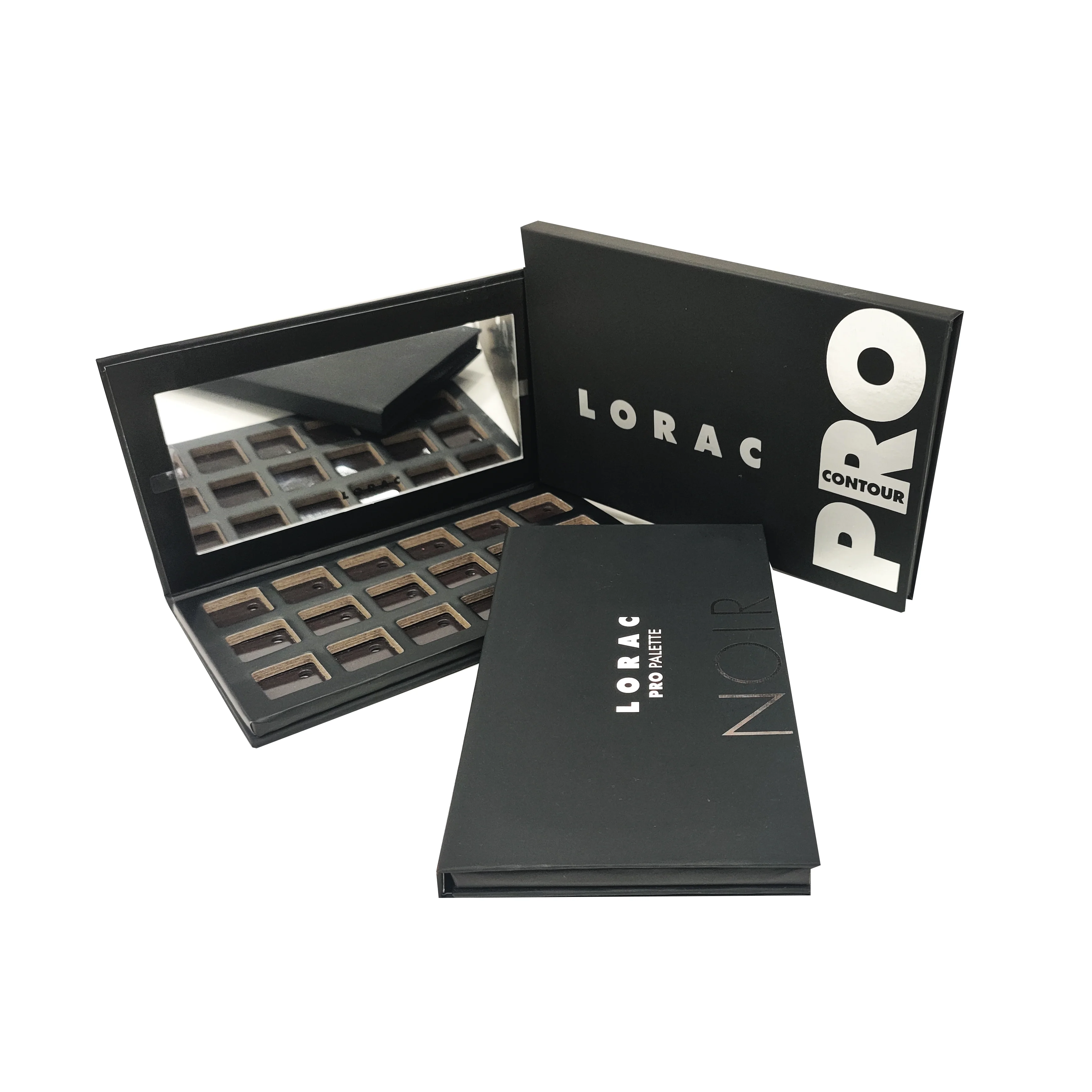 New Design Empty Eyeshadow Palette 6Color 18Color Rigid Box With mirror Luxury Makeup Multichrome Shimmer Eyeshadow Box