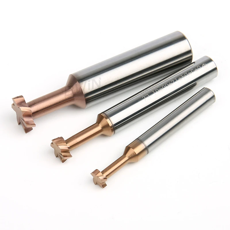 45 60 75 Degree Dovetail Groove Trough T Slot T-Slot T-Milling Cutter Solid Carbide 4 Flute Chamfer Endmill Mills End Mill