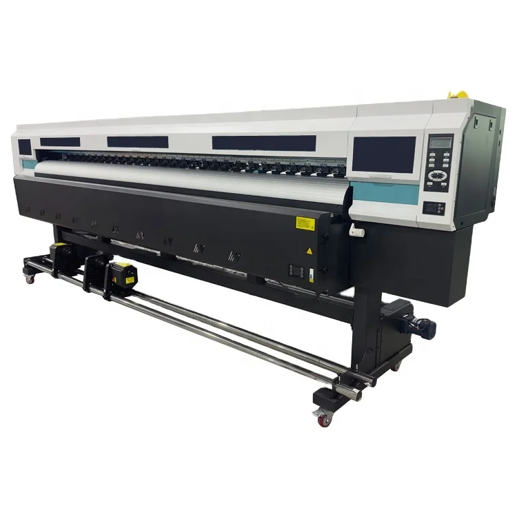 Fast canvas tarpaulin sublimation plotter printing machine large format Ecosolvent printer with i3200 i1600 Eco-solvent printer