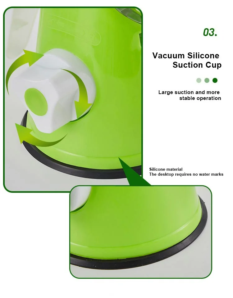 Raybin Multifunction Manual Vegetable Chopper Cheese Shredder Spiral Vegetable Cutter Slicer Potato Rotary Cheese Grater Machine