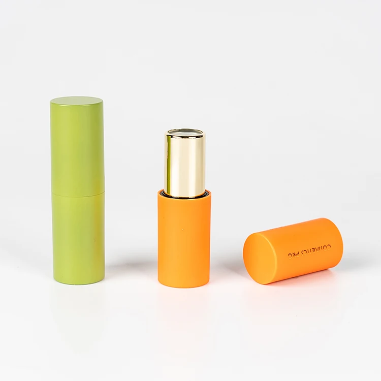 Custom Print Empty Magnetic Lipstick Tubes Round Square Lip Stick Plastic Container With Logo For Private Label and Box