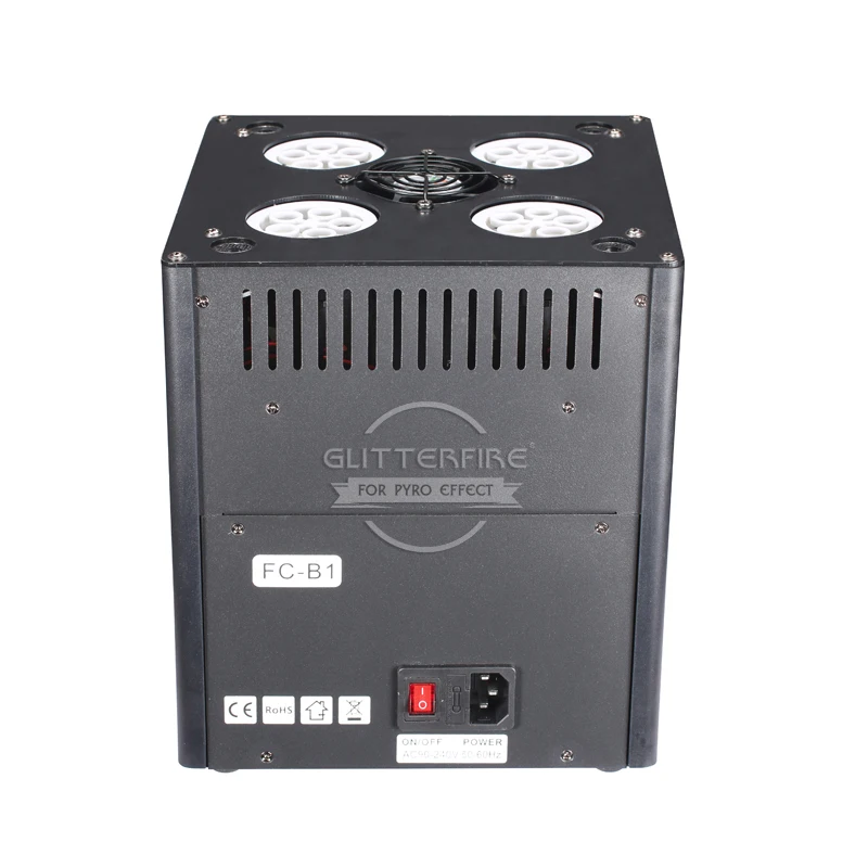 Stage RGB Led Light Bubble Machine 4 Nozzles Automatic Bubble Machine Spray 4-5M DMX Remote Control 20W Vertical Bubble Machine