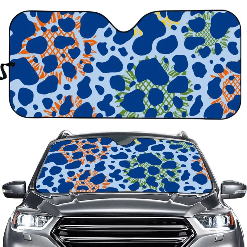 Автомобильный солнцезащитный козырек с рисунком коровы и подсолнуха, магнитный автомобильный козырек от солнца, роскошный автомобильный козырек от солнца, выдвижной