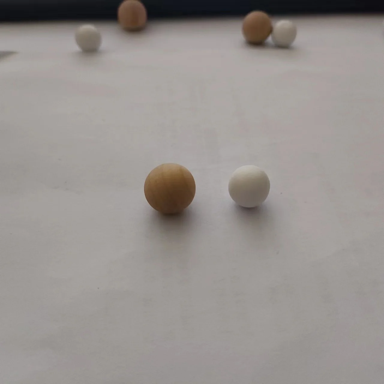custom Wood Balls for Crafts Beads No Hole  10mm/14mm/20mm/25mm Solid Natural grass tree