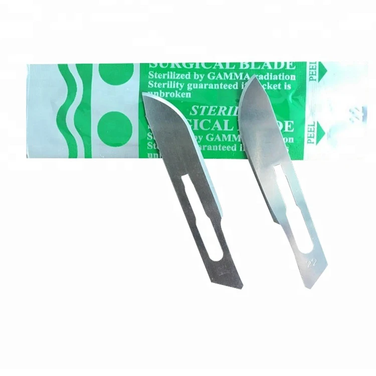 Одноразовая медицинская хирургическая нержавеющая сталь, стерильное хирургическое лезвие, микро лезвия скальпеля