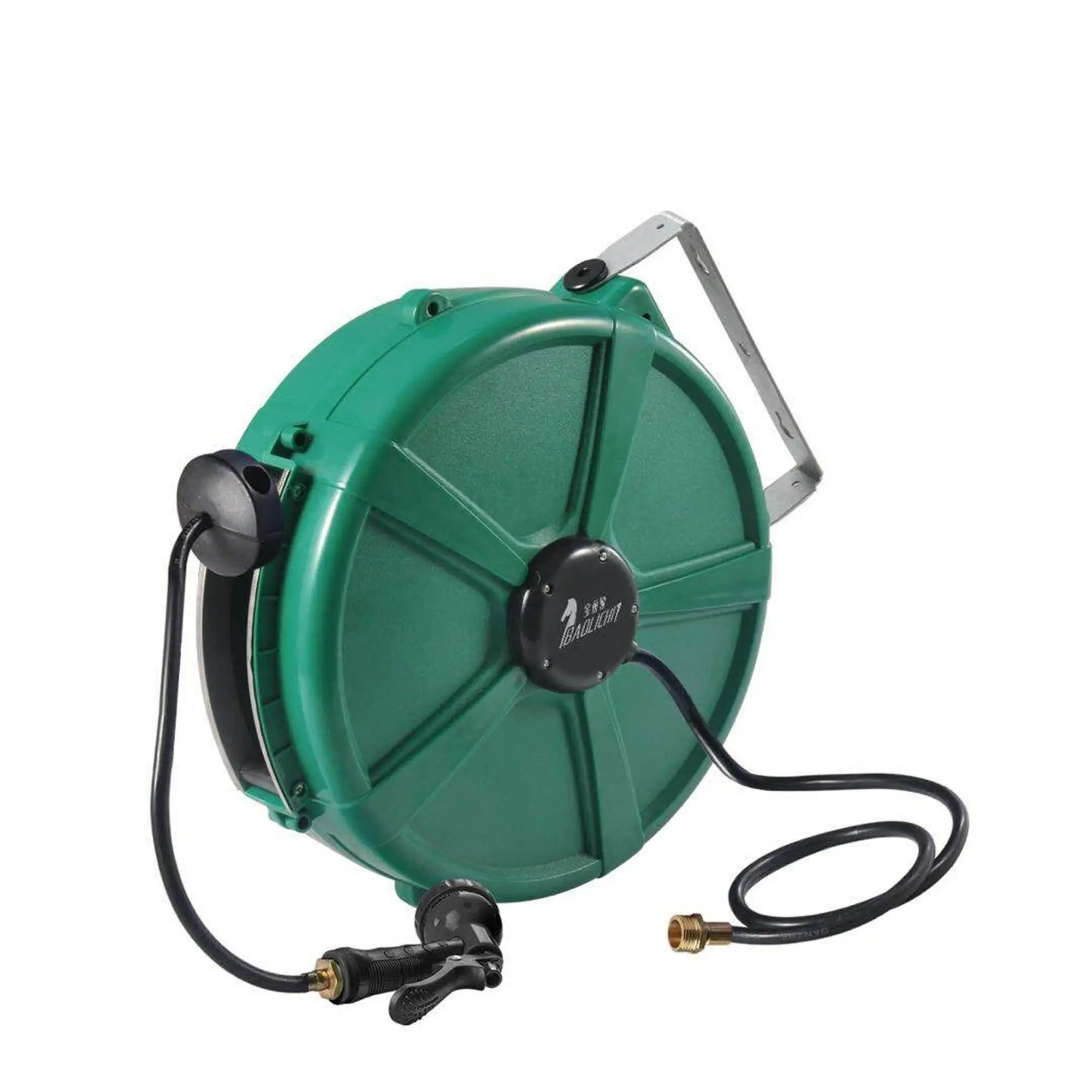 High Pressure 15 Meter Washer Hose Reel Pvc Mesh Automatic Retractable Reel Washer Hose