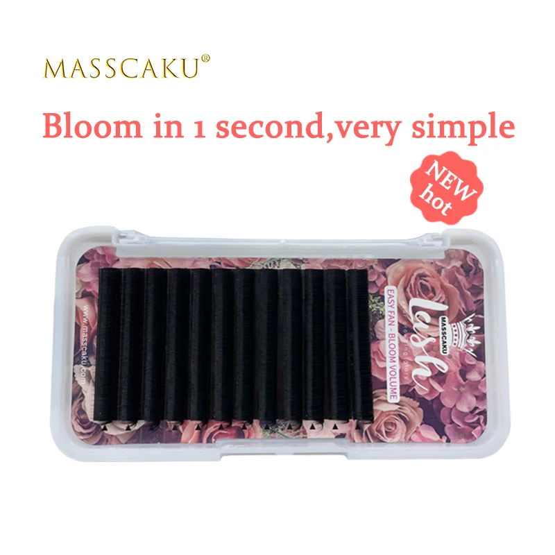 Easy fan mega Russian Volume lashes 7-16mm JBCD Curl Eyelash Extension 0.03 0.05 0.07 blooming eyelashes