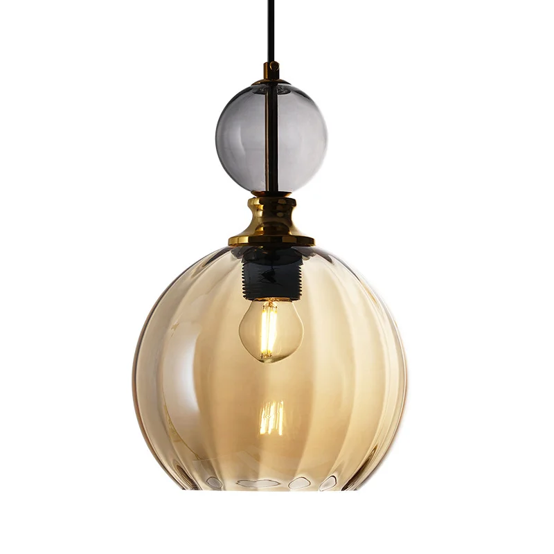 Nordic Kitchen Lights Ceiling Pendant Lamp Modern Coloured Glass Pendant Light Feather Chandelier For Bedroom Dining Room