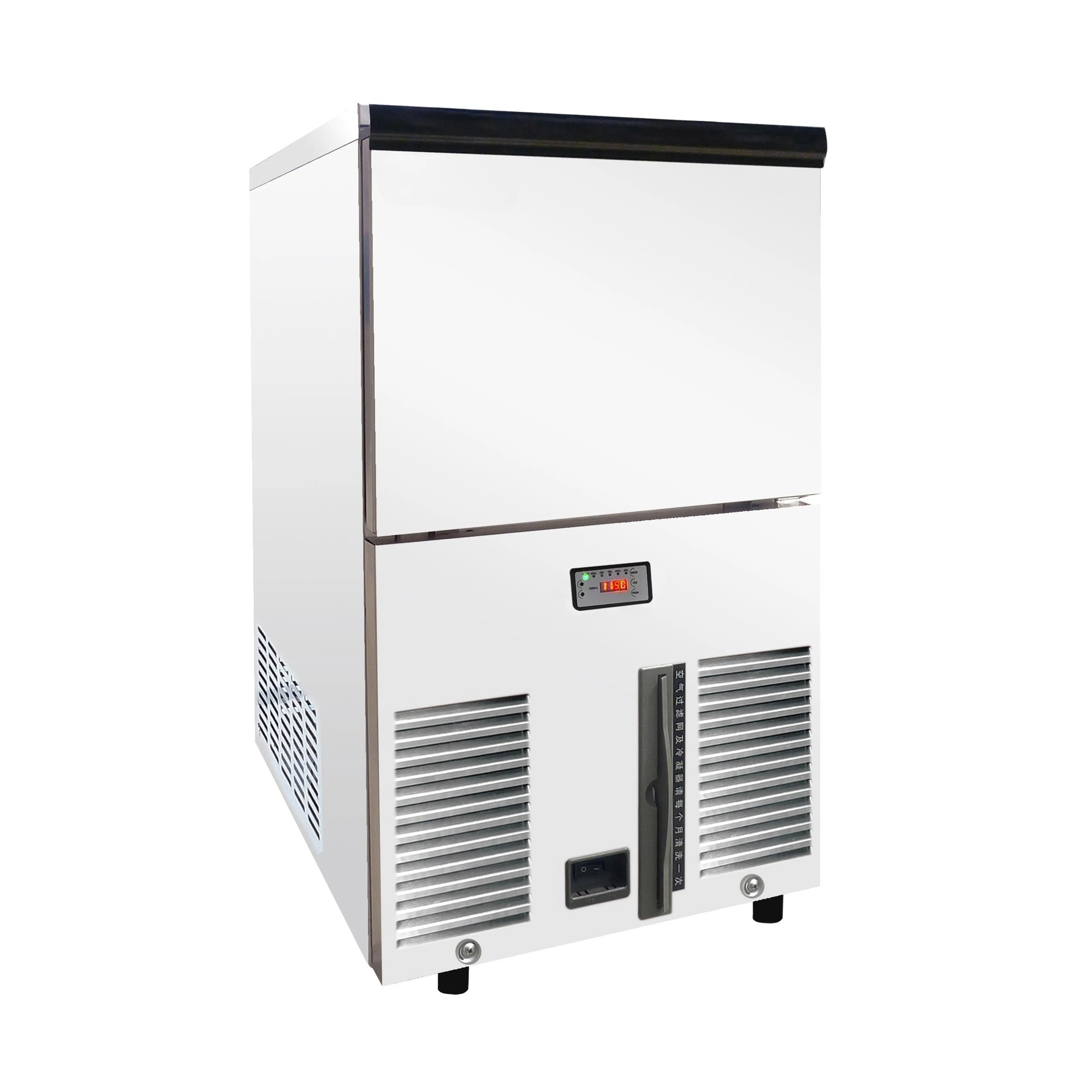 New Square Large Spherical Ice Maker Fast Food Restaurant Equipment Kitchen Project Spray Horizontal Ice Cube Machine