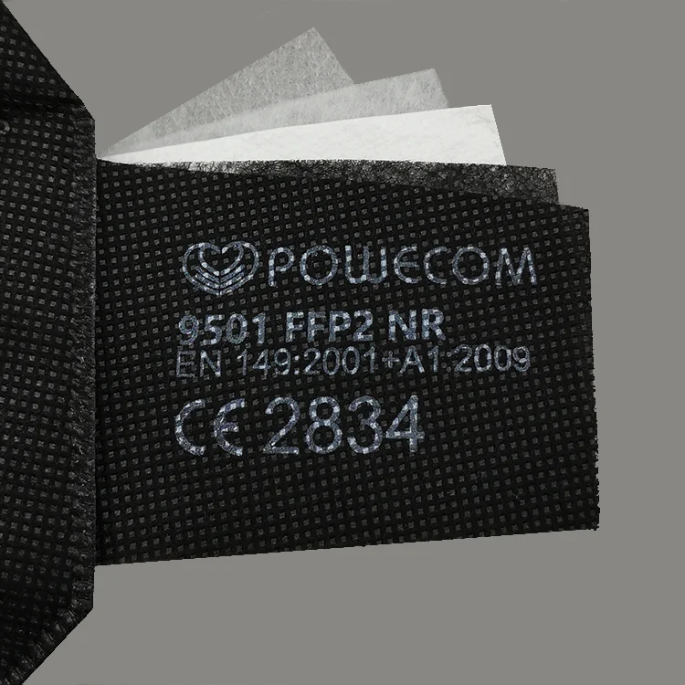 Маска Powecom Mascarilla Ffp2 9501 5-слойная защита от пыли дышащие защитные маски PM2.5 для