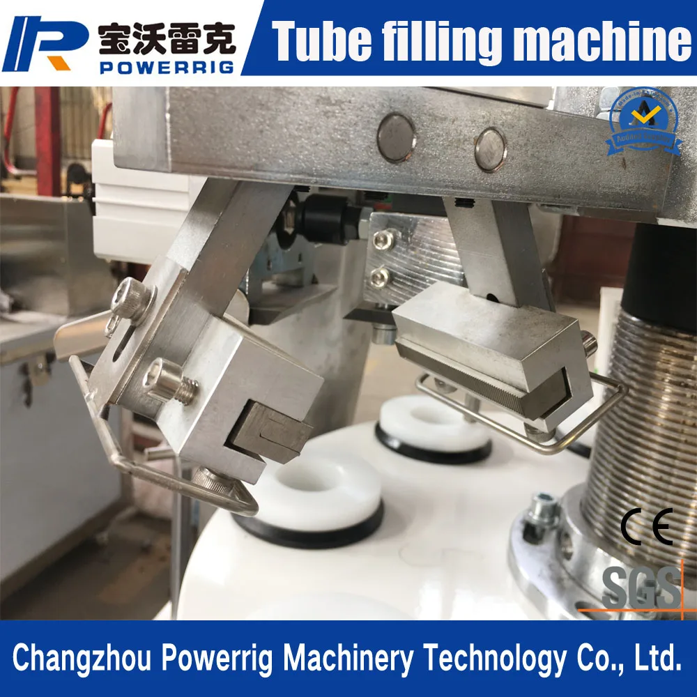 semi automatic hair dye paste fluid lotion cream plastic Tube Filling Sealing Machine