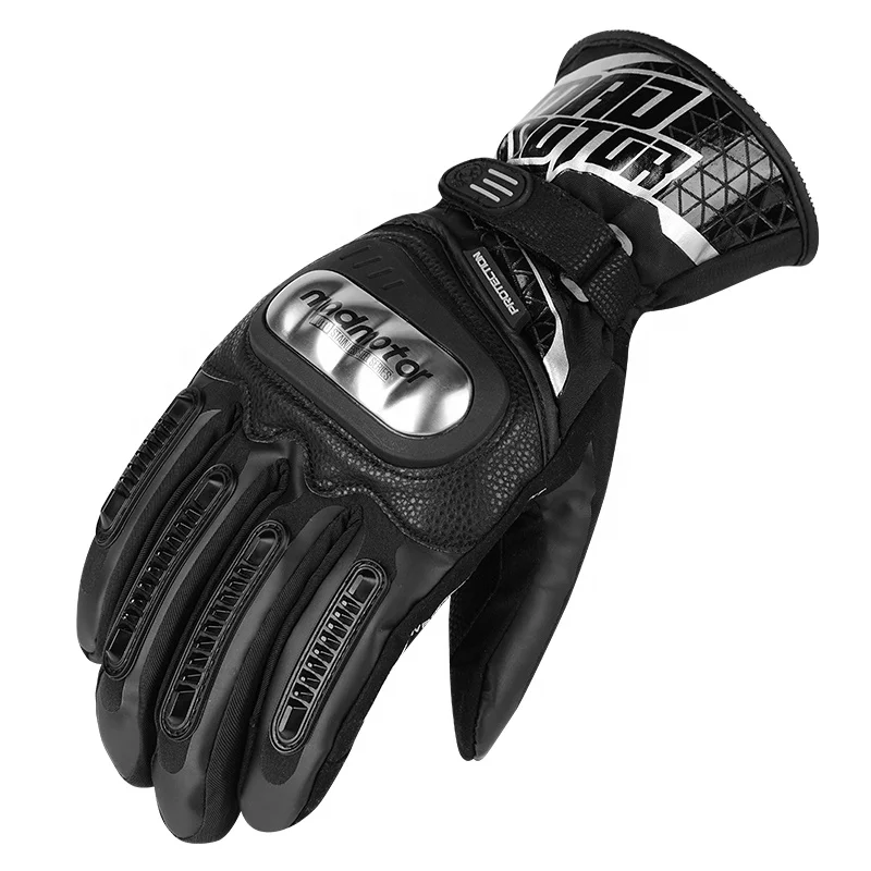 Autumn and winter cold resistant female gloves for men riding electric motorcycles, windproof riding gloves