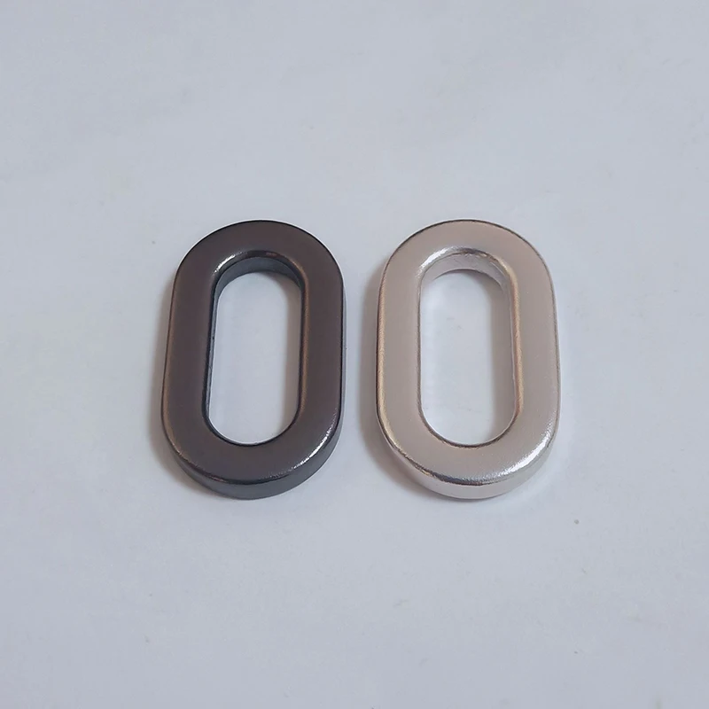 Wholesale Metal Heavy 20mm Seamless Oval Rings Flat Aluminum Ring Buckles Loop Hardware Accessory For Bag