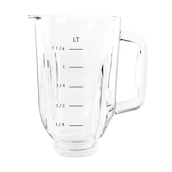 Glass Factory supplier blender jar spare compatible with BLACK + DECKERE replacement 1 lit blender jars blender glass jar