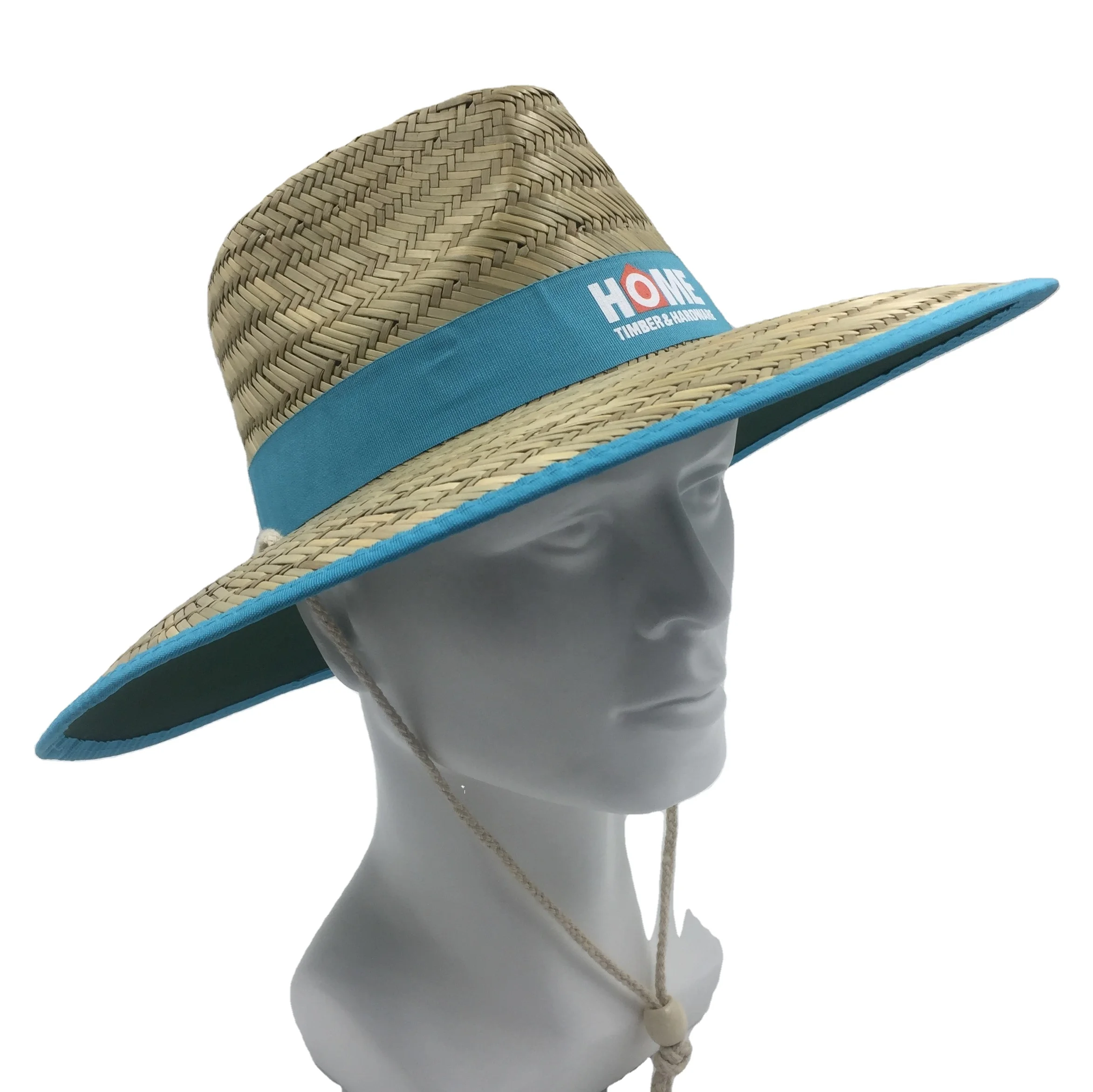 Custom beach lifeguard straw hat
