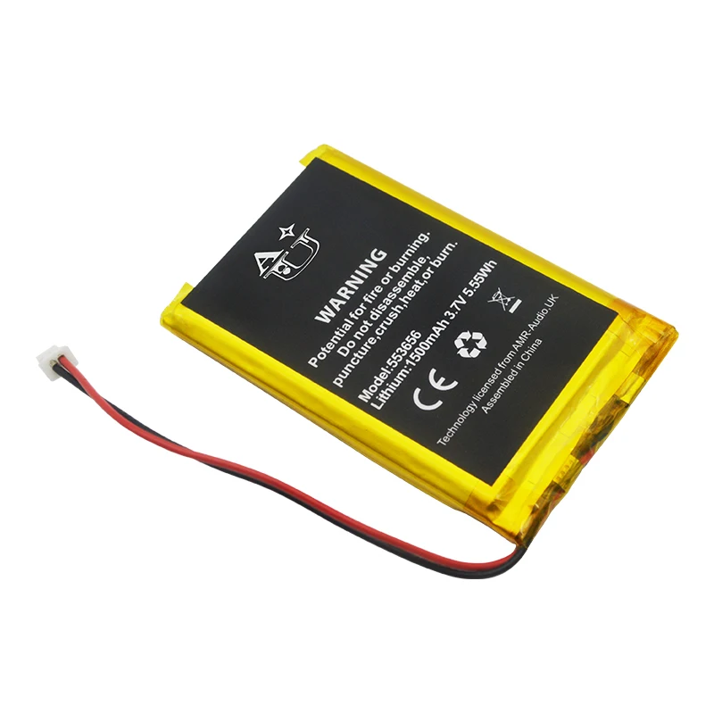 2022 Brand New Rechargeable 3.7V 1500mAh Lithium Polymer Battery 553656 Lipo Battery for Consumer Electronics