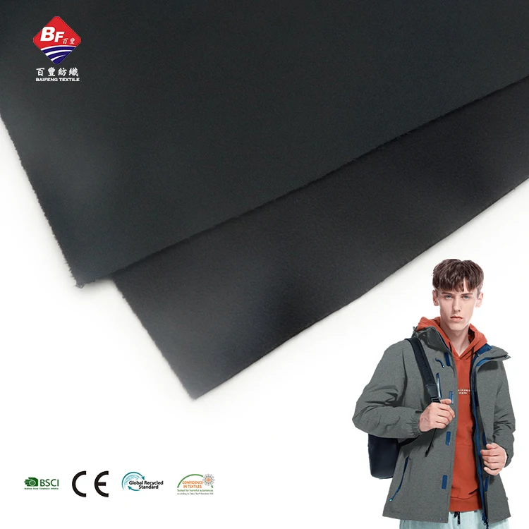 Medium weight functional 150D/144F polar fleece fabric twill bullet knitting fleece fabric for garment