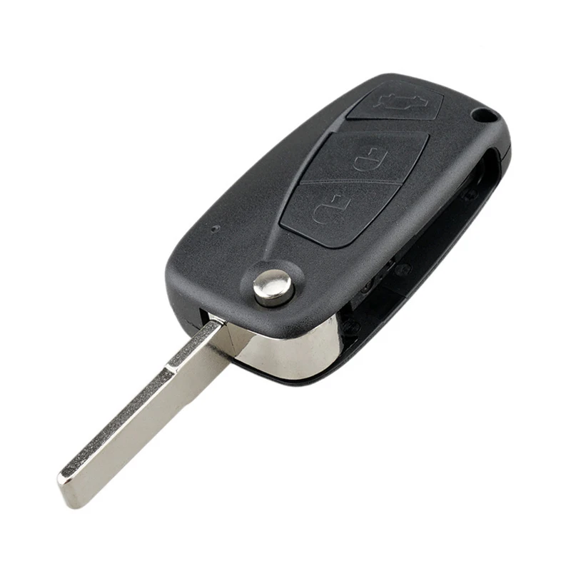 433Mhz 3-Button Folding Remote Key Fob Cover for Fiat Punto Panda 500 Doblo Florino Qubo Grande Evo Guscio Car Delphi BSI