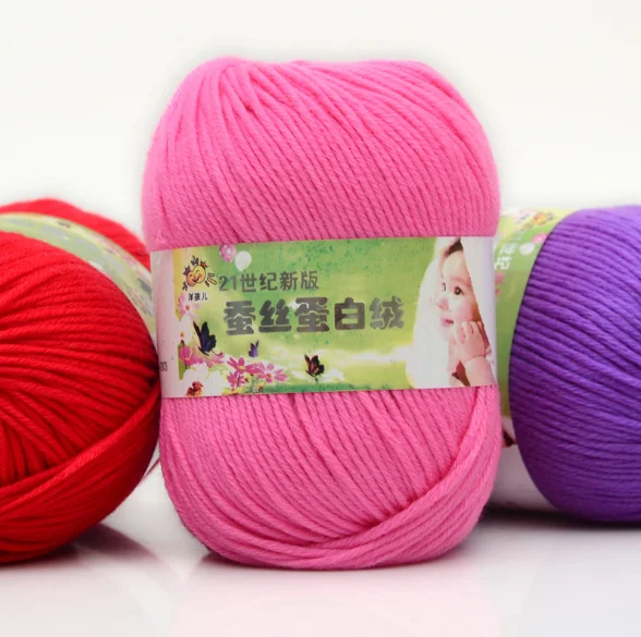 
Hand-Woven Cotton Blend Thread 6 Strands Crocheting Sweater Hat Scarf Baby Shoes DIY Toys Hand Knitting Yarn 