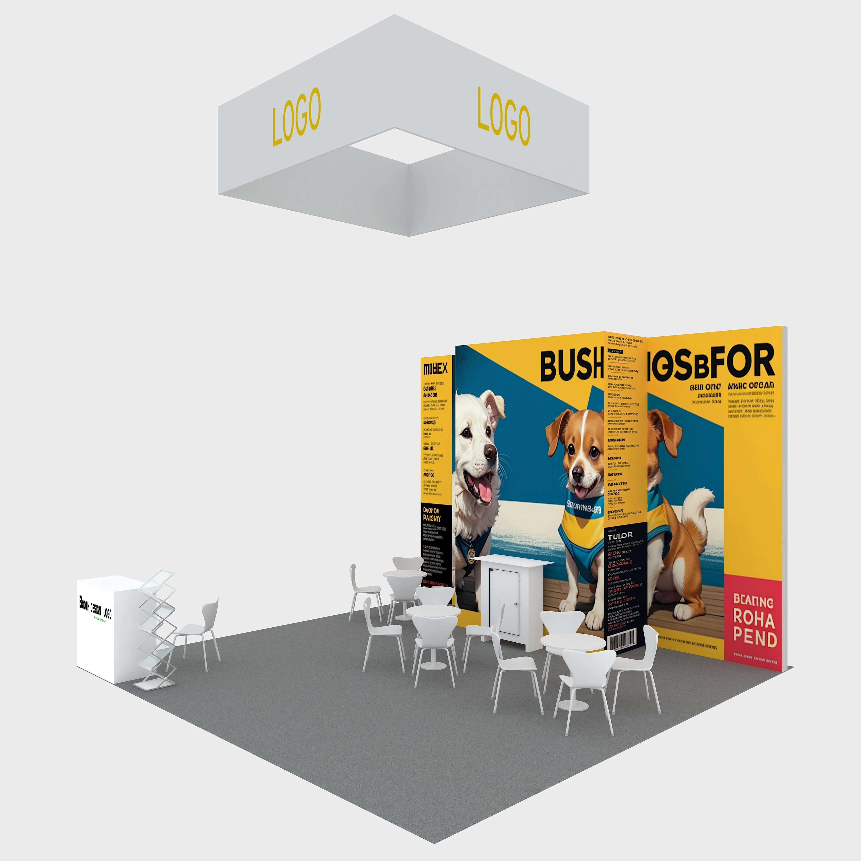 Customized Big Design Exhibition Trade Show Booth Stand Display