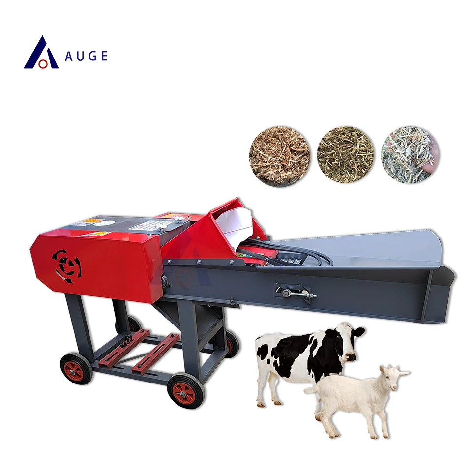 Auge Automatic Chopper Machine Chaff Cutter Machine Animal Feed Home Use Dry And Fresh Corn Straw Grass Chopper Machine
