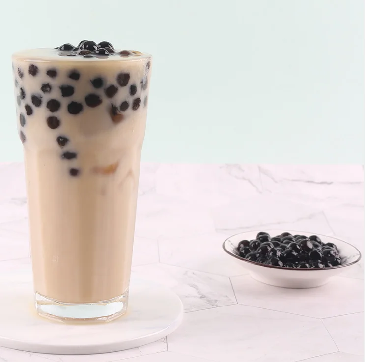 Wholesale Taiwan Boba  Dark tapioca pearl ball Milk tea raw materials for buddle tea