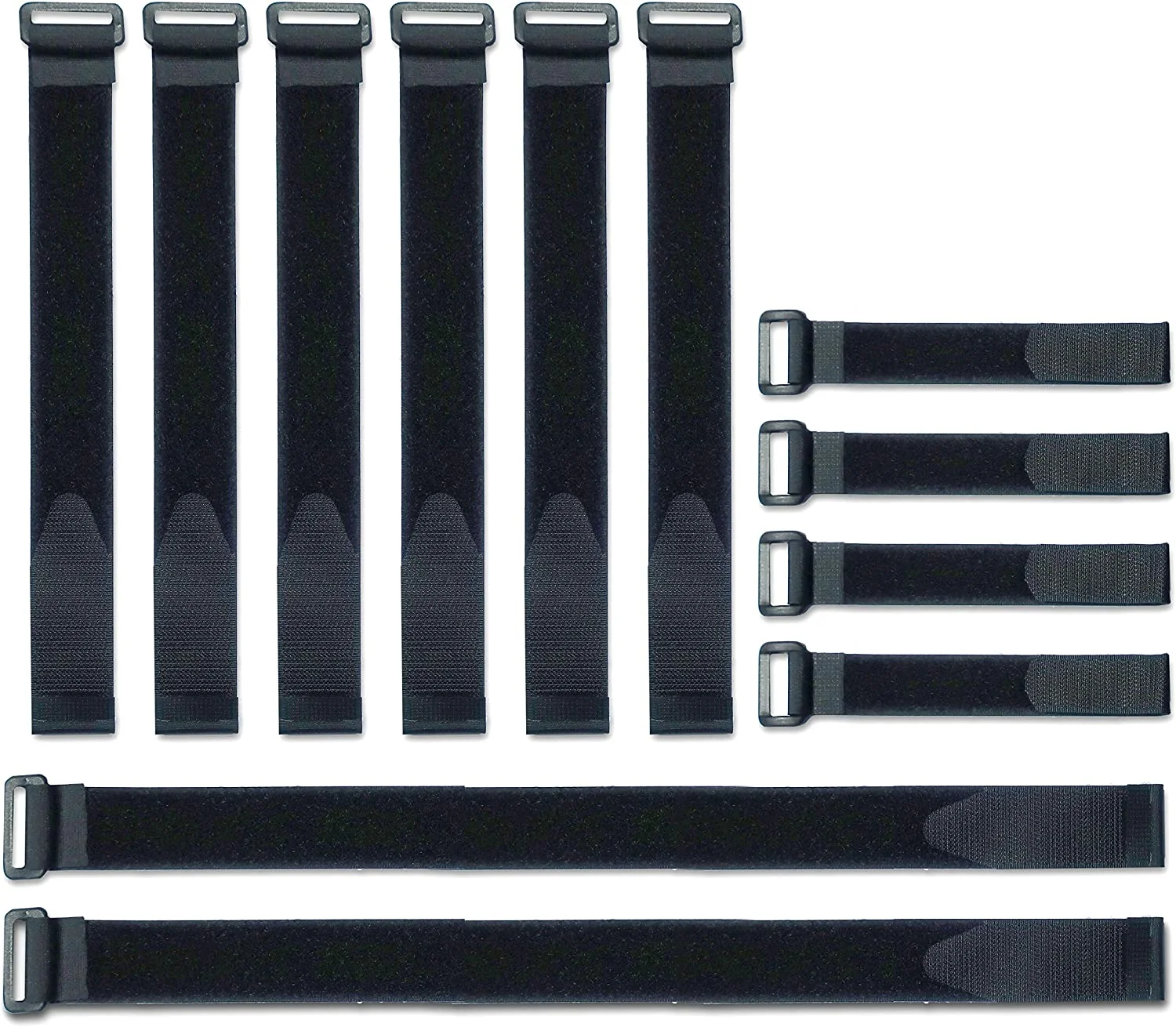 Reusable Fastening Cable Strap 30 Fixing Straps Adjustable Nylon Hook And Loop Buckle With Metal Buckle Hook And Loop