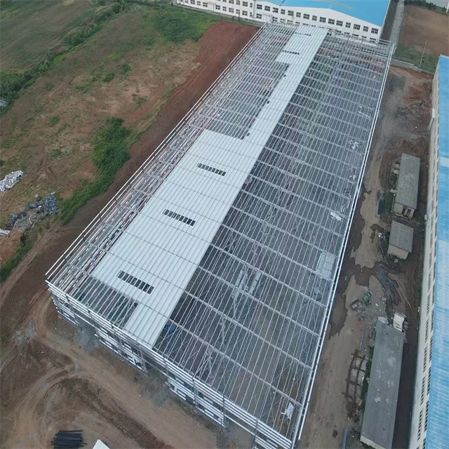 Prefabricated Garden Building Steel Structure Storage Shed Modern Commercial Building Design Metal Steel Structure Warehouse