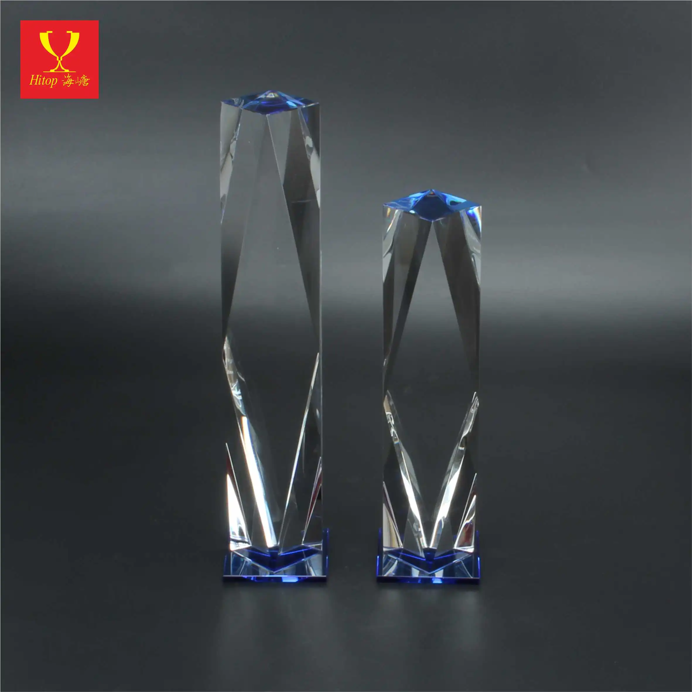 Hitop Factory price creative crystal trophy custom celebration competition crystal trophy
