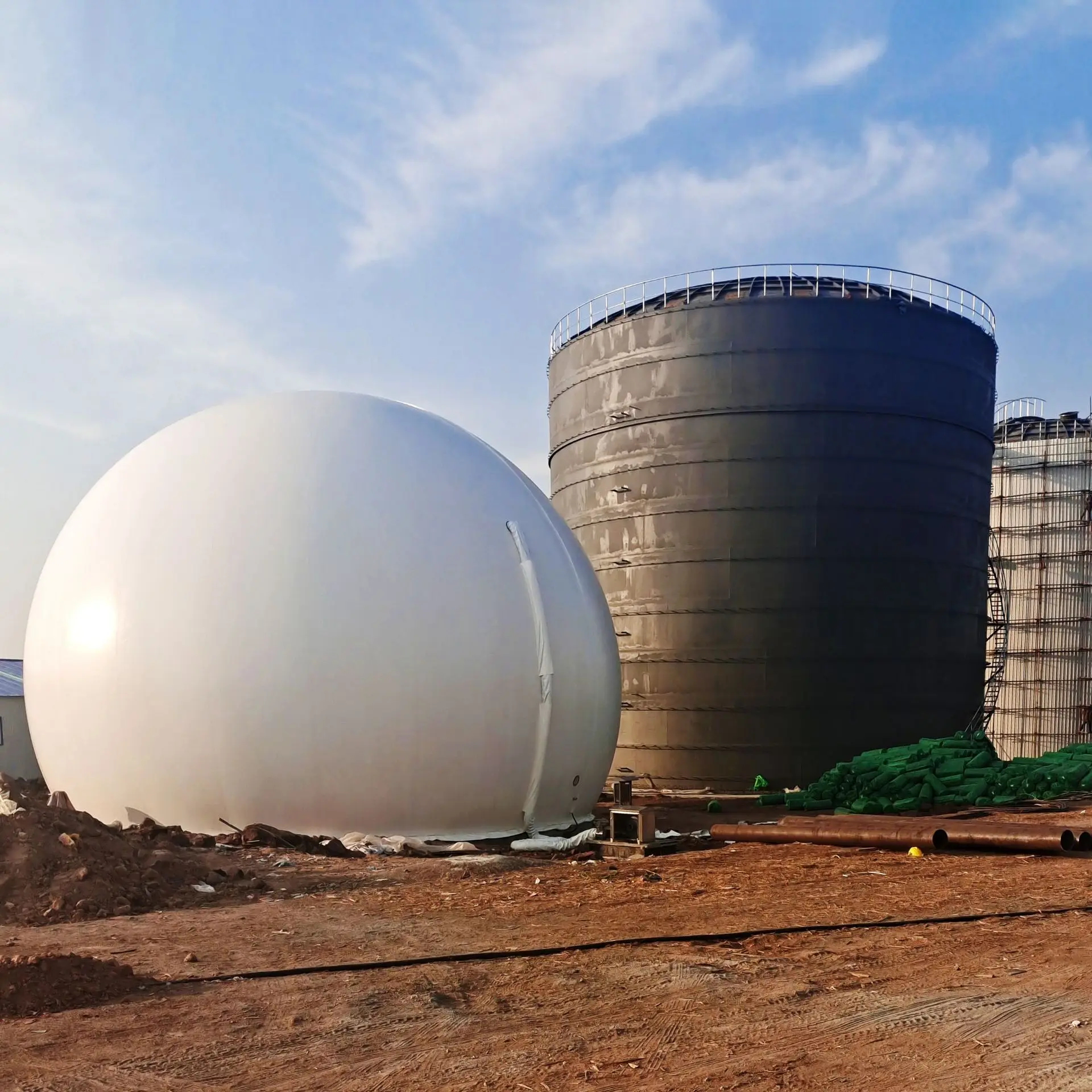  Заводская Продажа 100-1000m3 Органическая Анаэробная пищеварительная Биогазовая электростанция для животноводства обработки навоза животных