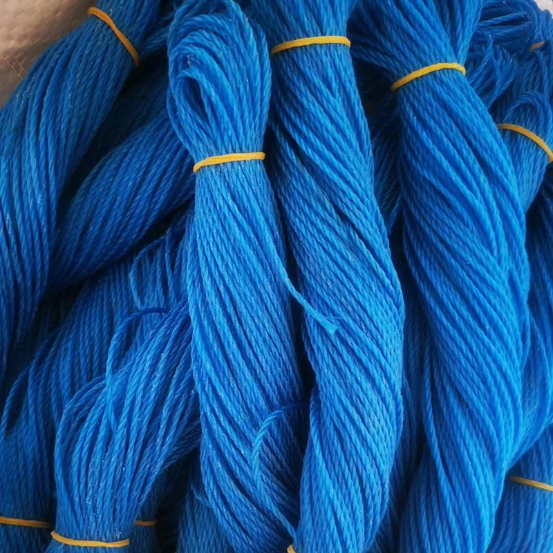 Factory Direct Sales Customized Color Polyester Plastic Twine 3 Strand Twisted PP Rope for Fishing and Marine Use